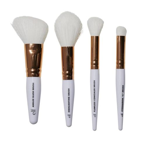 Set Brochas para Maquillar e.l.f. Travel Brush Kit - 4 piezas