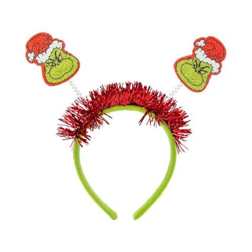 Vincha navideña del Grinch