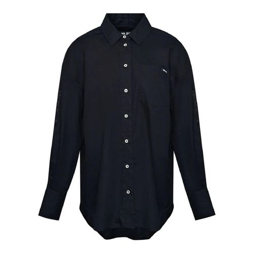 Vestido tipo camisa Dkny Jeans E31M1RDM - Negro