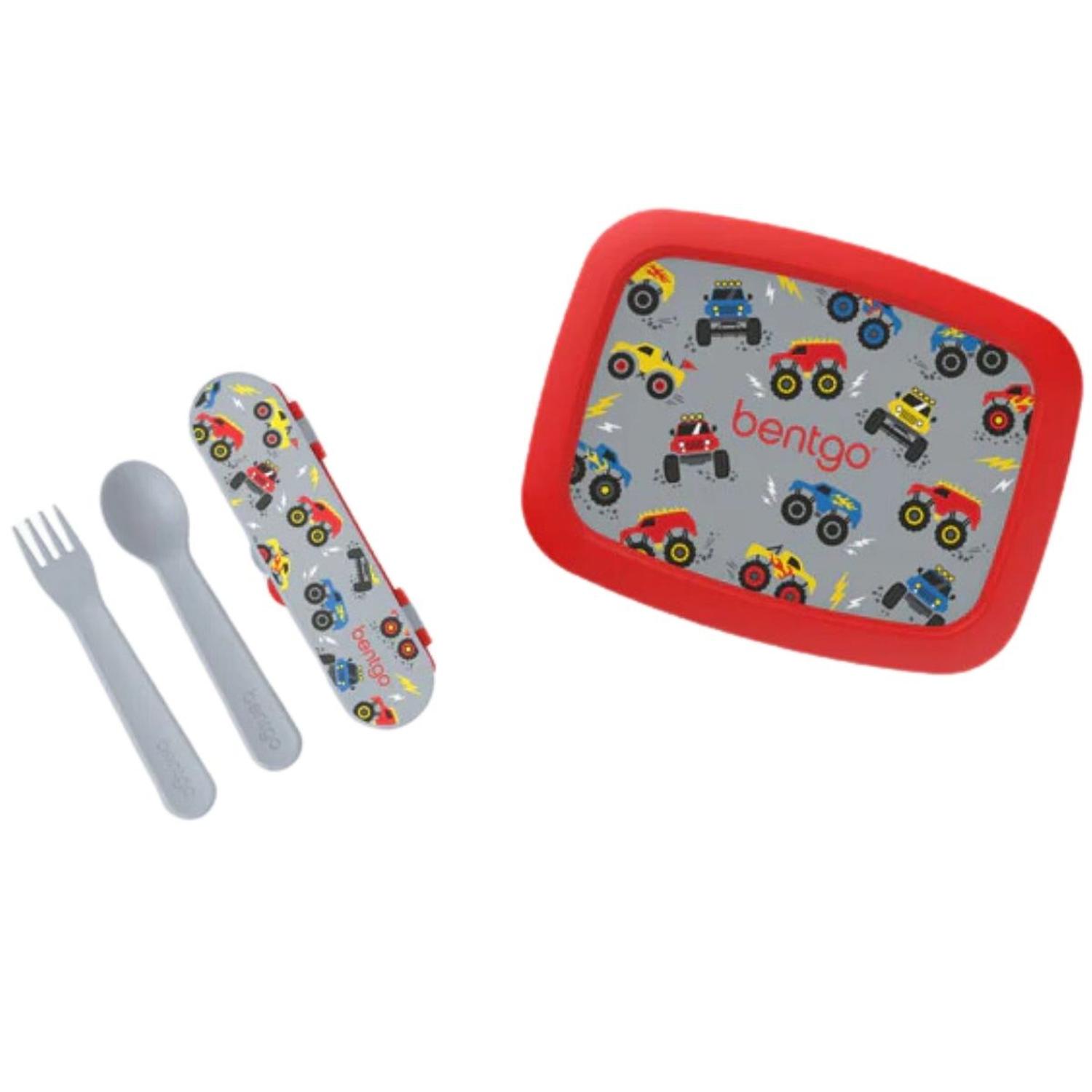 Lonchera y Set de Cubiertos Bentgo - Camiones