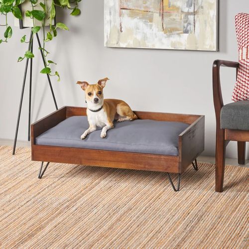 Cama para Mascotas Peggy color Marrón TU MESITA patas de Metal