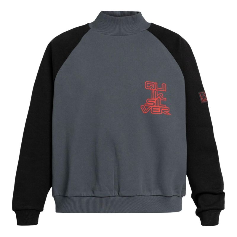 Polera-Sudadera-Quiksilver-x-Stranger-Things-para-Mujer---Negra-Talla-S