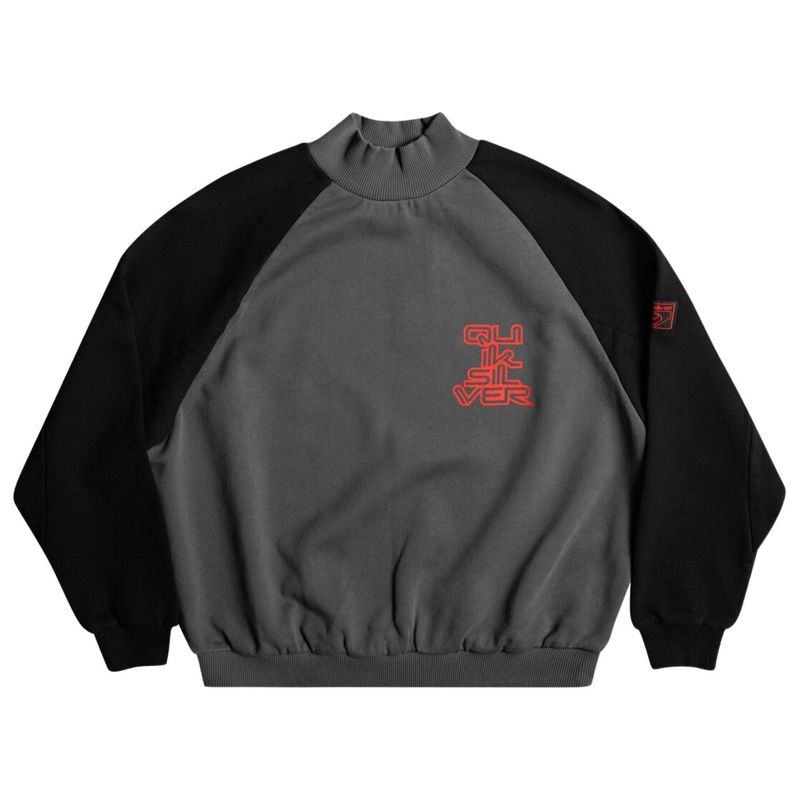 Polera-Sudadera-Quiksilver-x-Stranger-Things-para-Mujer---Negra-Talla-S