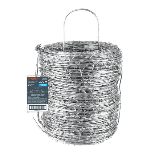 Alambre De Puas 200 Metros Calibre 17.5 Truper 103403