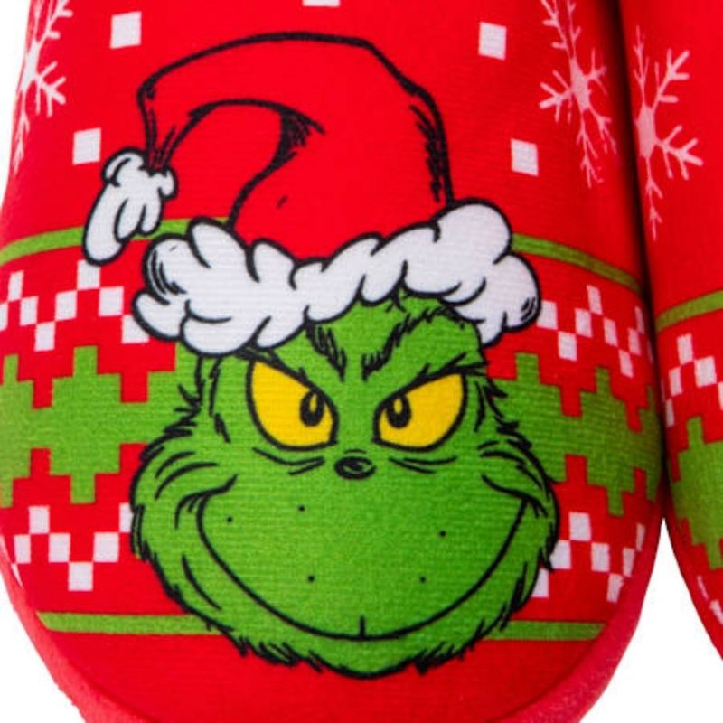 Pantuflas-Navideñas-Mujer-El-Grinch-del-Dr-Seuss