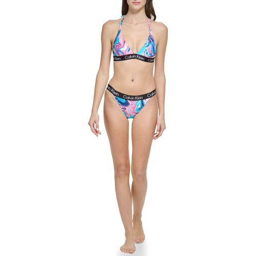 Bikini Calvin Klein Logo Tape Azul - Talla M