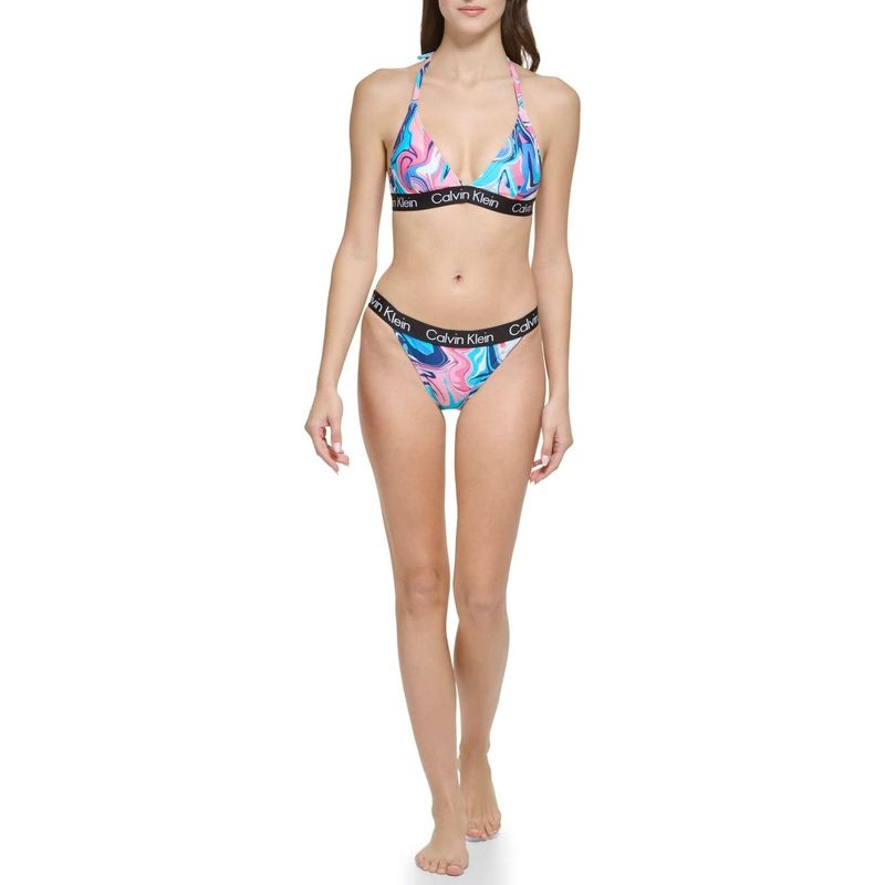 Bikini-Calvin-Klein-Logo-Tape-Azul---Talla-M