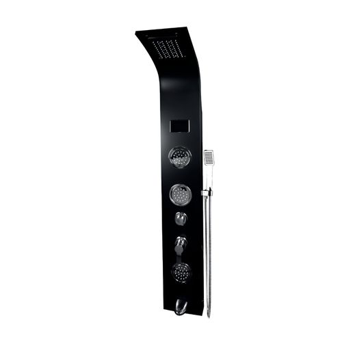 Columna de ducha inoxidable LED negro Fratelli 40010681