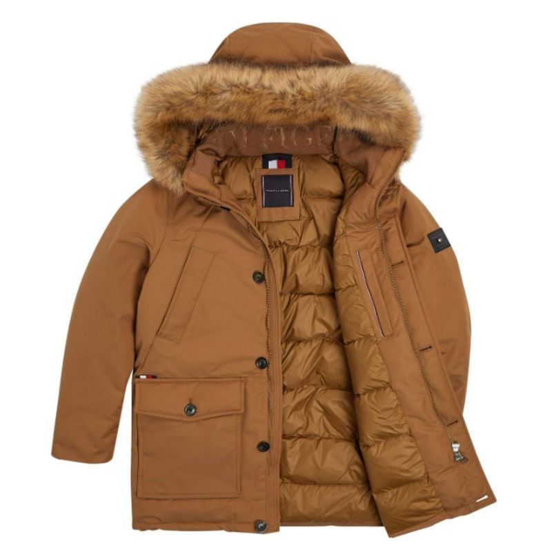Abrigo-Parka-Tommy-Hilfiger-Rockie---Beige-Talla-M