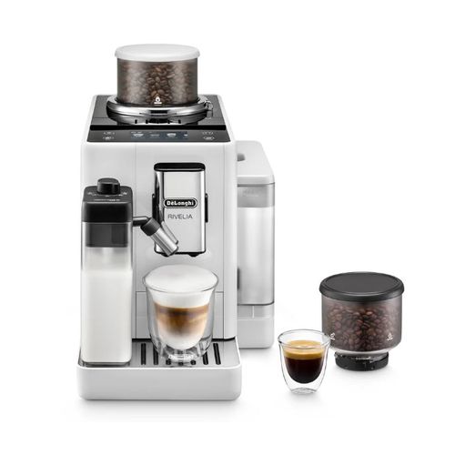 Cafetera Superautomática De’Longhi Rivelia, 1450 W, sistema Bean Switch, Color blanco