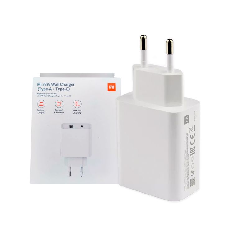 Cargador-XIAOMI-MI-cargador-de-pared-33W-tipo-A-C