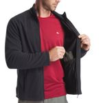 Casaca-Polar-de-montaña-y-trekking-cremallera-Hombre-Quechua-MH120---Negro-Talla-L