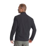 Casaca-Polar-de-montaña-y-trekking-cremallera-Hombre-Quechua-MH120---Negro-Talla-L