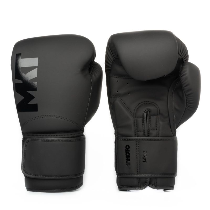 Guantes-de-Boxeo-Makoto-M2-Mate-Negro--100--Poliuretano---12oz