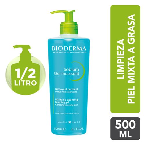 Bioderma Sebium Gel Moussant - 500Ml
