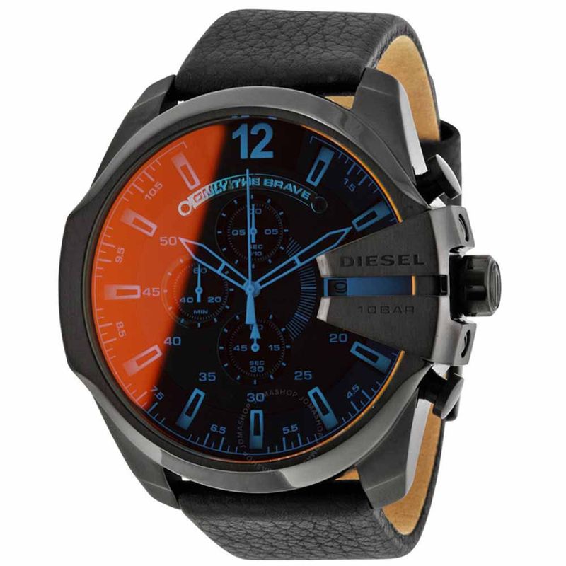 Reloj-Diesel-Mega-Chief-DZ4323-Cristal-Iridiscente-Correa-Cuero-Negro