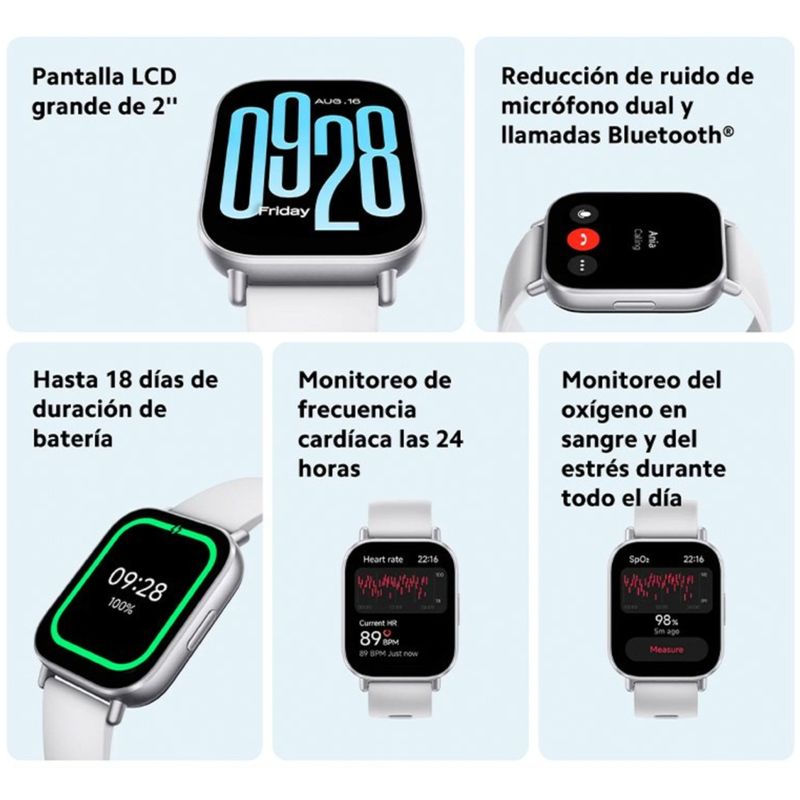 Smartwatch-Xiaomi-Redmi-Watch-5-Active-Negro-