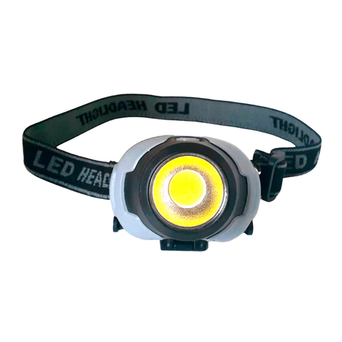 Linterna Frontal/De Cabeza De 1 Led 3 Watts 3 Modos A Pilas Plomo