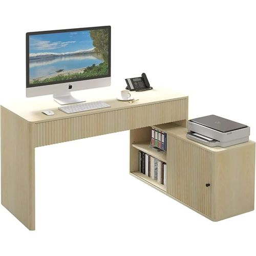 ESCRITORIO VERSATIL EN L NATURAL TU MESITA