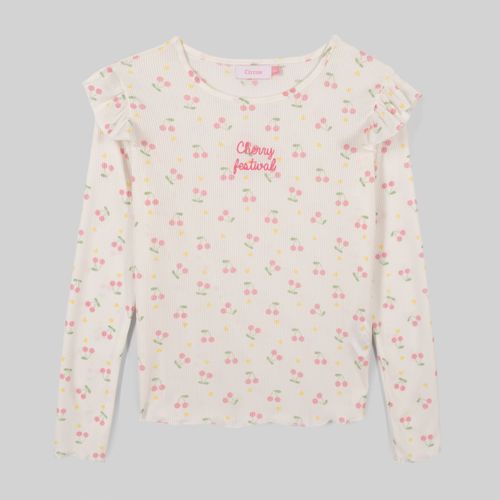 Polo Para Niña Circus Rib Aop Bord W