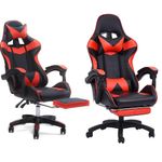 Silla-gamer-con-reposa-pies-y-masajeador-de-espalda-Roja-