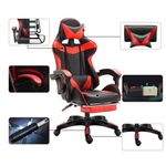 Silla-gamer-con-reposa-pies-y-masajeador-de-espalda-Roja-