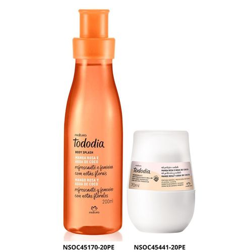 Set Natura Tododía Mango Rosa, Agua de Coco Colonia y Desodorante