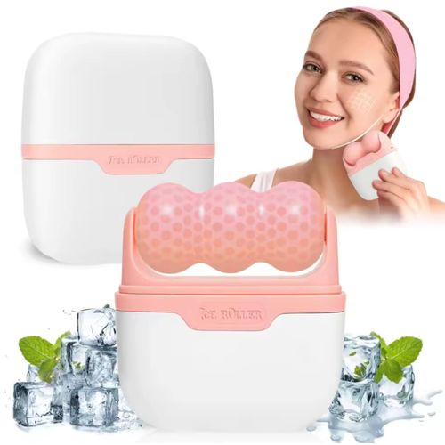 Rodillo de Hielo Facial Masajeador Desinflamatorio de Rostro y Ojos