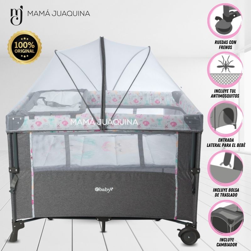 Cuna-de-Lujo-«MAYER»-Rosa-Claro
