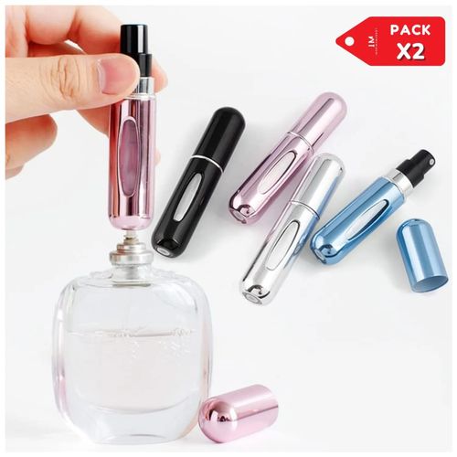 Pack x2 dispensador atomizador cápsula de perfume para viaje 5ml