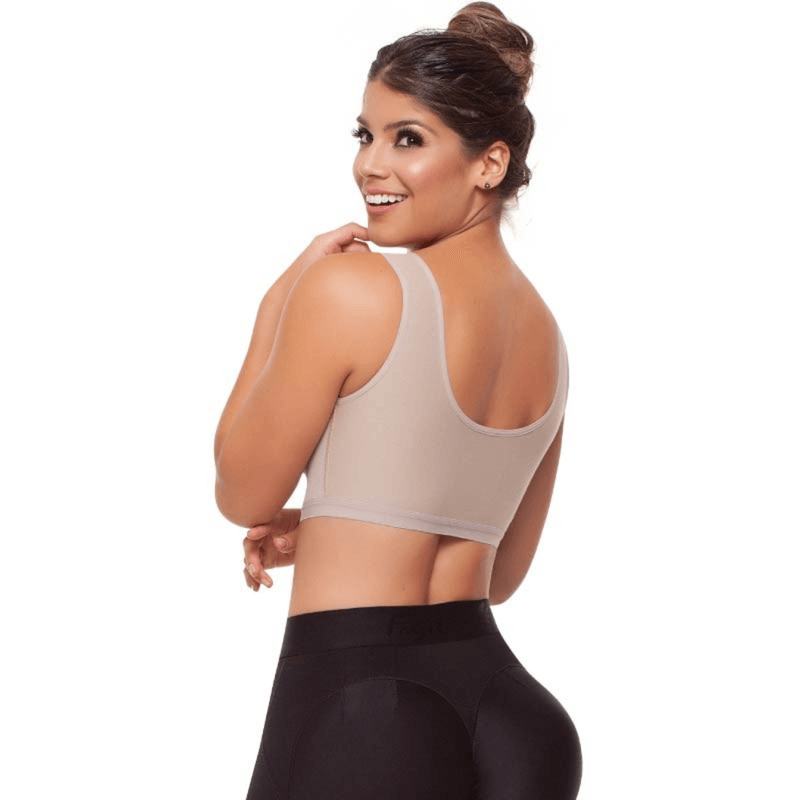 Brasier-de-control-Fajitex-con-broche-al-centro-Post-quirugico---Talla-S