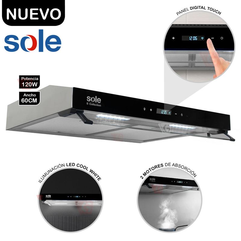 Campana-Extractora-Sole-S-Collection-Slim-Inox-60cm--TURE93CO