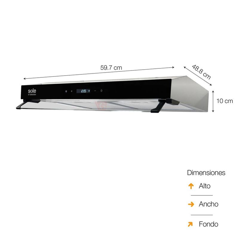 Campana-Extractora-Sole-S-Collection-Slim-Inox-60cm--TURE93CO