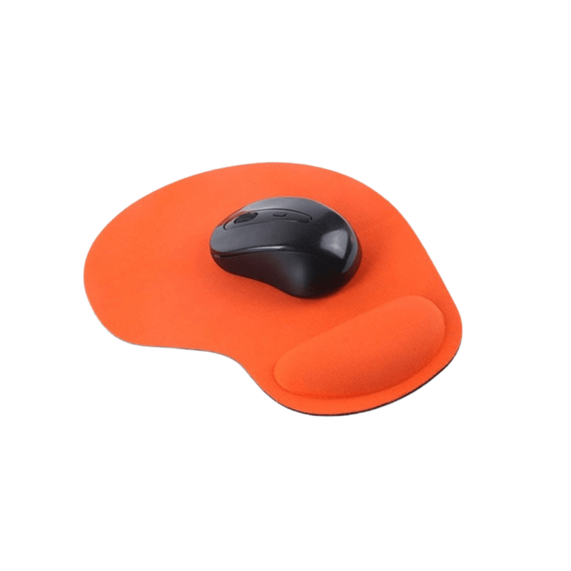 Pad-Mouse-Con-Almohadilla-Muñequera-De-Gel-Naranja
