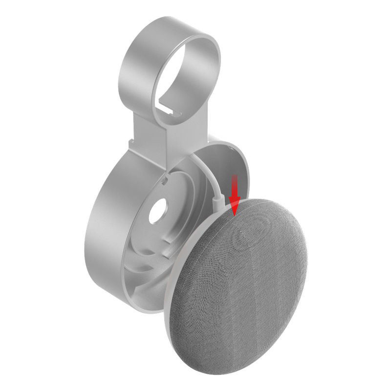 Carcasa-Marco-de-Pared--para-Google-Nest-Home-Mini-Blanco