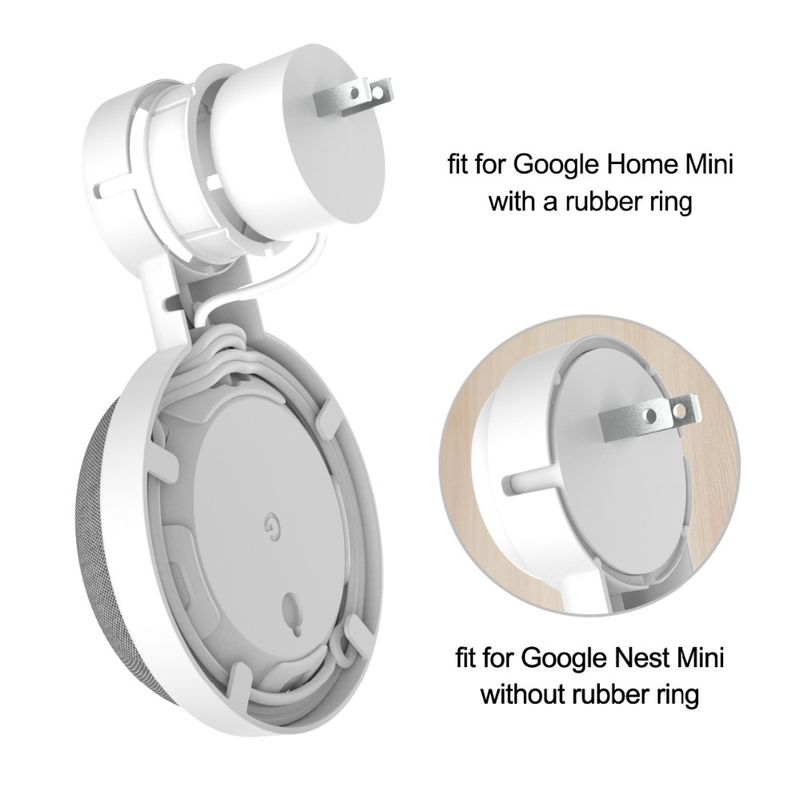 Carcasa-Marco-de-Pared--para-Google-Nest-Home-Mini-Blanco