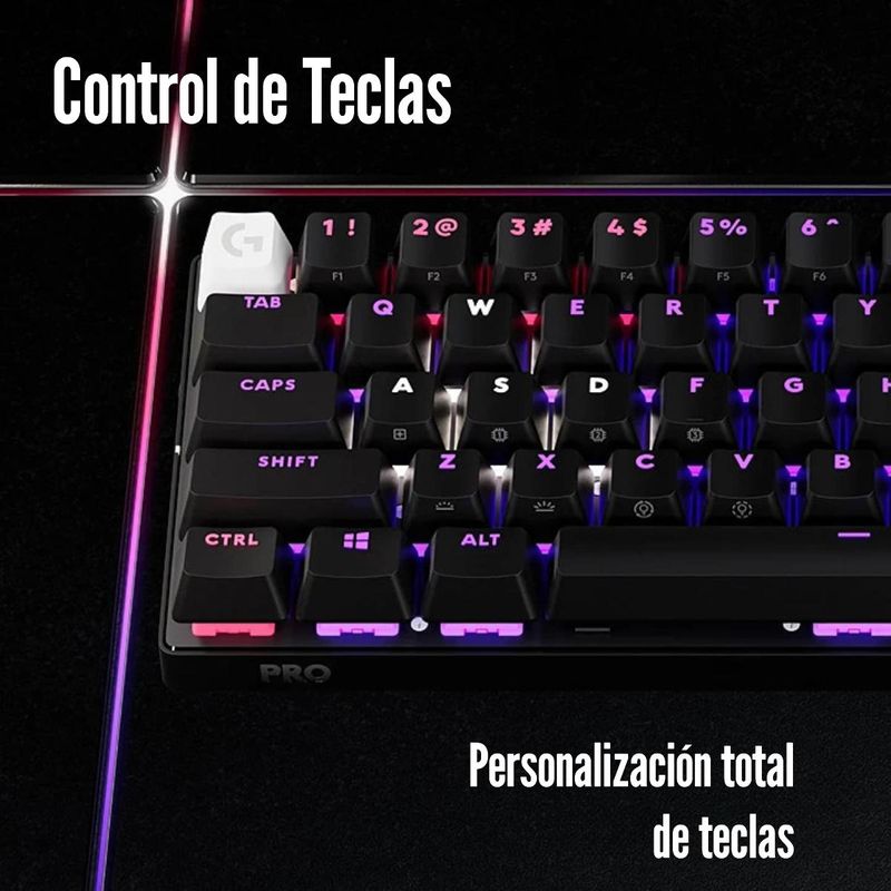 Logitech-G---Teclado-Pro-X-60-Lightspeed-Wireless-Tactile---Negro