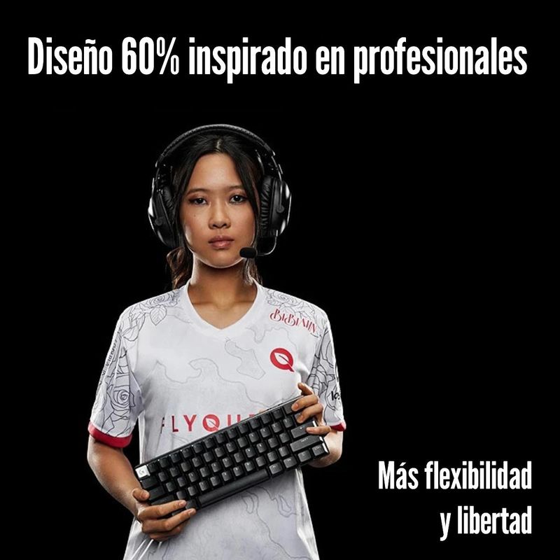 Logitech-G---Teclado-Pro-X-60-Lightspeed-Wireless-Tactile---Negro