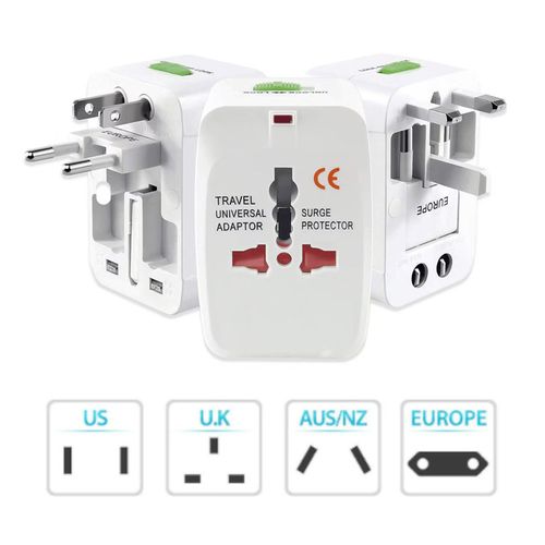 ADAPTADOR DE ENCHUFE UNIVERSAL VIAJERO INTERNACIONAL