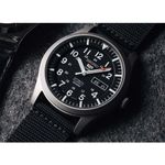 Reloj-Seiko-5-Sports-SNZG15-Automatico-Fecha-Acero-Inoxidable-Mate-Correa-de-Nailon-Negro