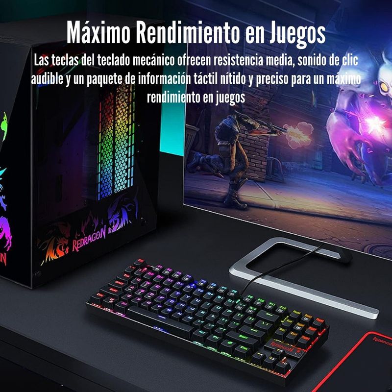 Redragon---Teclado-Kumara-K552-RGB-TKL-Switch-Red-Spa---Black