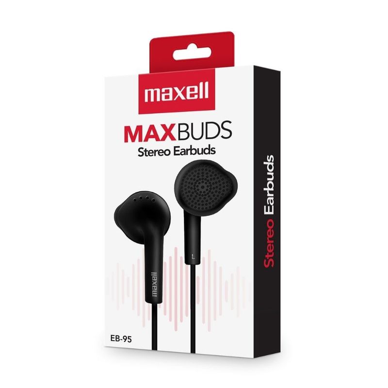 Audifonos In Ear Maxell Eb-95 MAXBUDS Negro Cable de