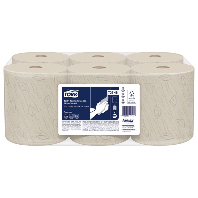 Papel-Toalla-en-Rollo-Precortada-Hoja-Doble-Tork-Natural-6-x-120-mts