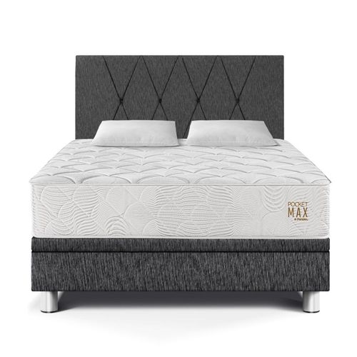 Dormitorio Boxet Paraíso Pocket Max Queen Charcoal