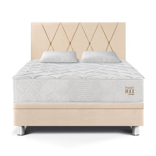 Dormitorio Boxet Paraíso Pocket Max Queen Champagne