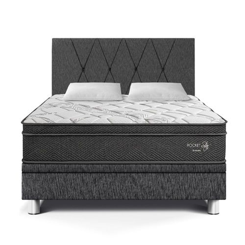 Dormitorio Boxet Paraíso Pocket Star Queen Charcoal