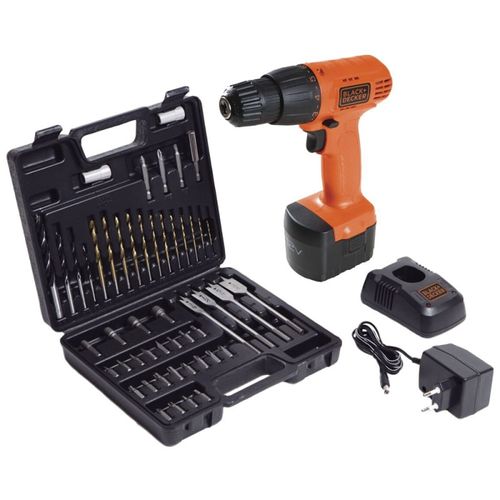 Taladro Atornillador 12v + 50 Accs Black+decker Cd121k50-b2c Naranja 50 Hz / 60 Hz