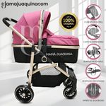 COCHE-CUNA-MOISES-EBABY-«CARRI-DELUXE»-ROSADO