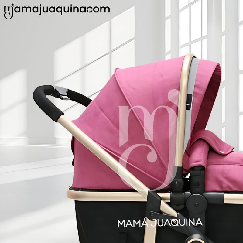 COCHE-CUNA-MOISES-EBABY-«CARRI-DELUXE»-ROSADO