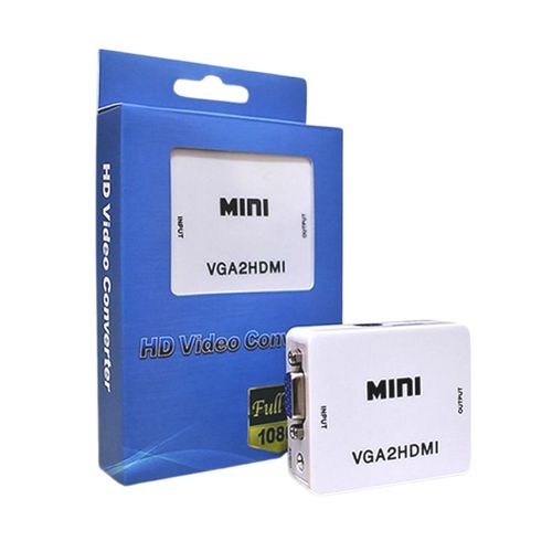 ADAPTADOR CONVERTIDOR VGA A HDMI C/AUDIO FULLHD 1080P